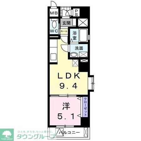 タウンコートSの物件間取画像